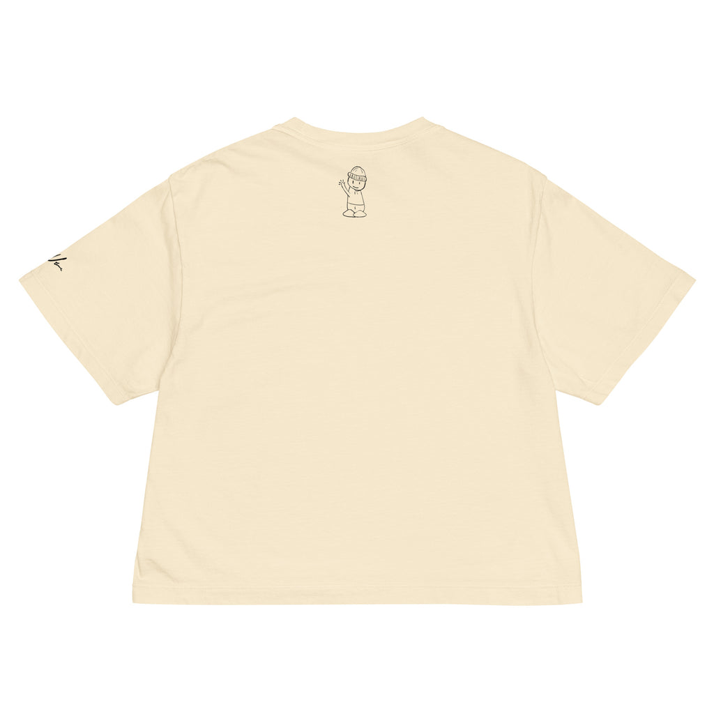 "LittleGuy" Women Crop Tee