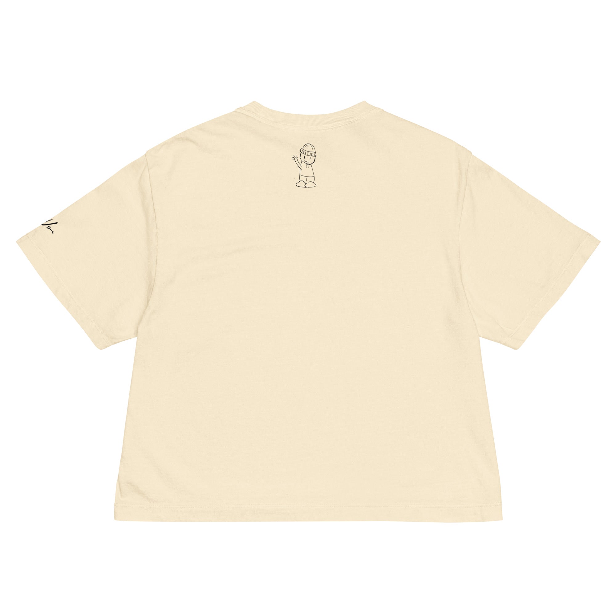 "LittleGuy" Women Crop Tee