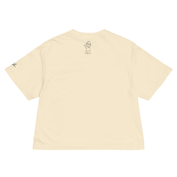 "LittleGuy" Women Crop Tee