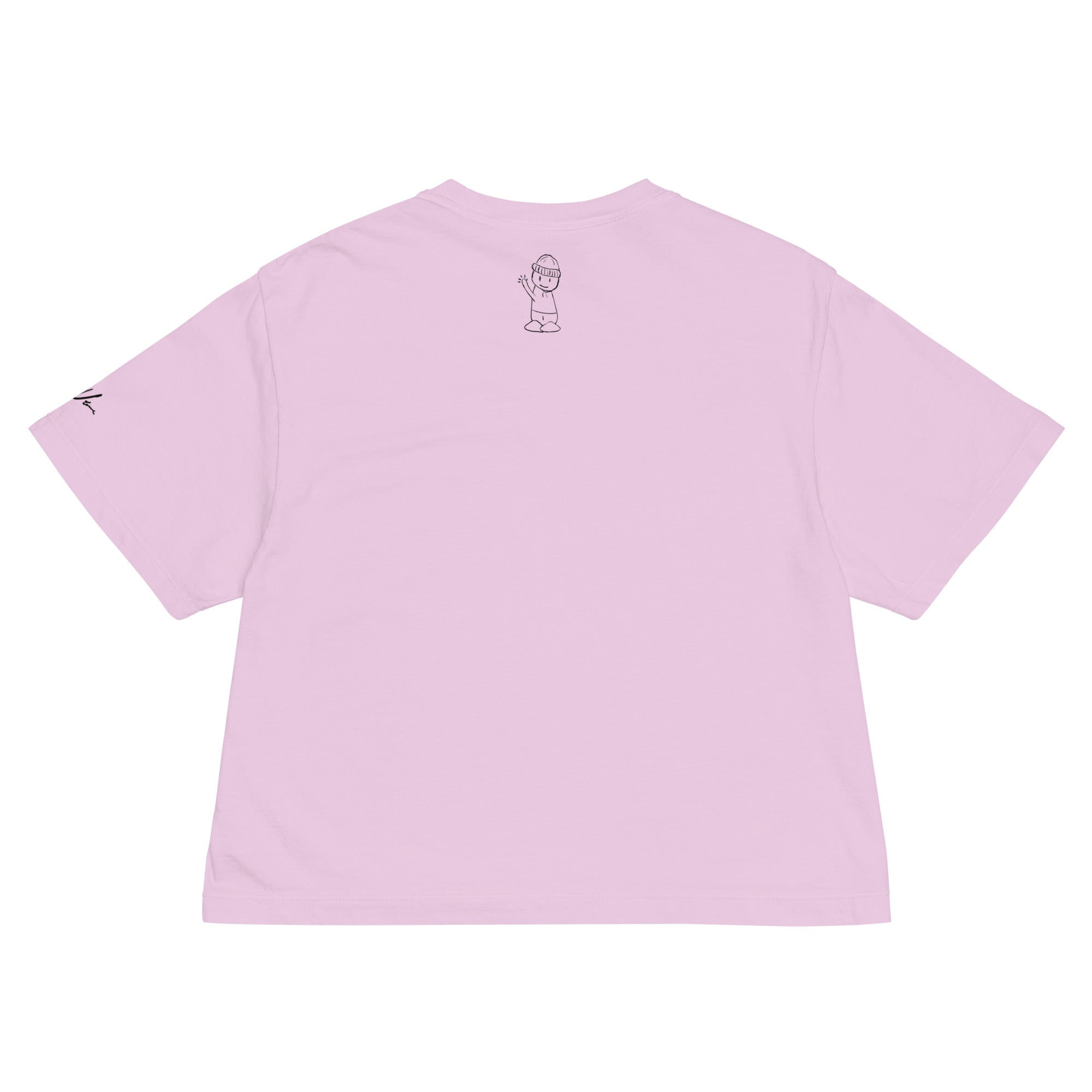 "LittleGuy" Women Crop Tee