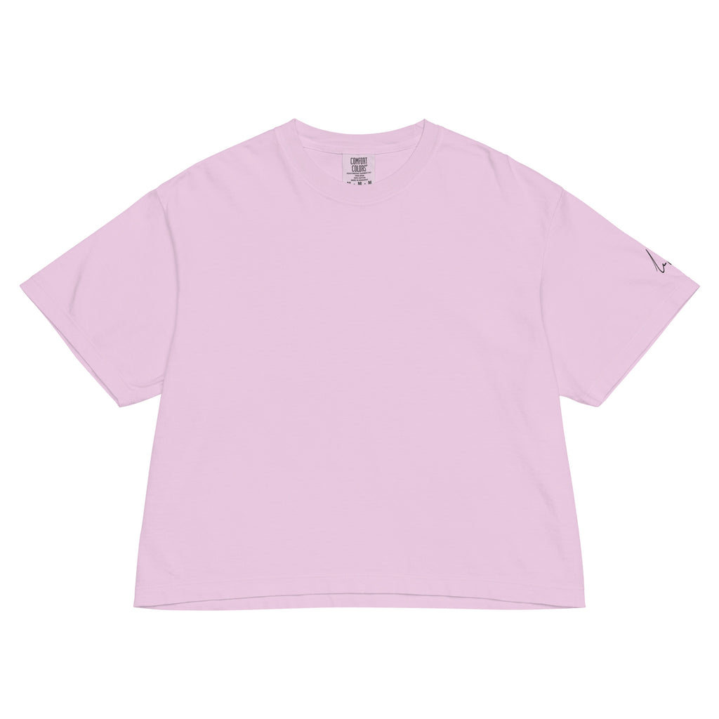 "LittleGuy" Women Crop Tee