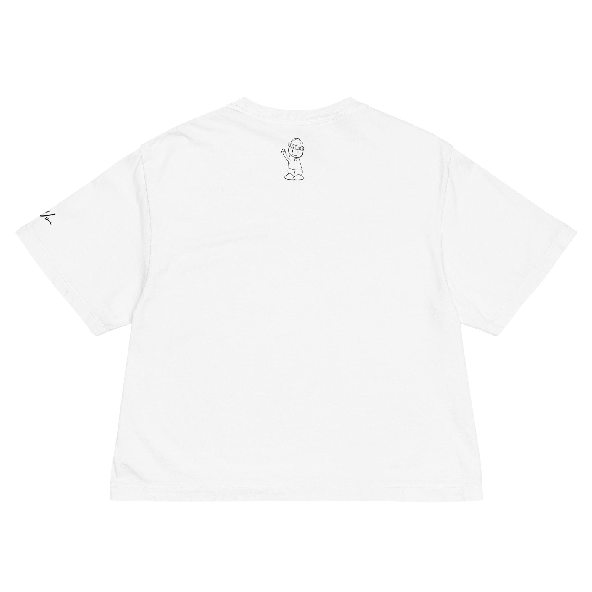 "LittleGuy" Women Crop Tee