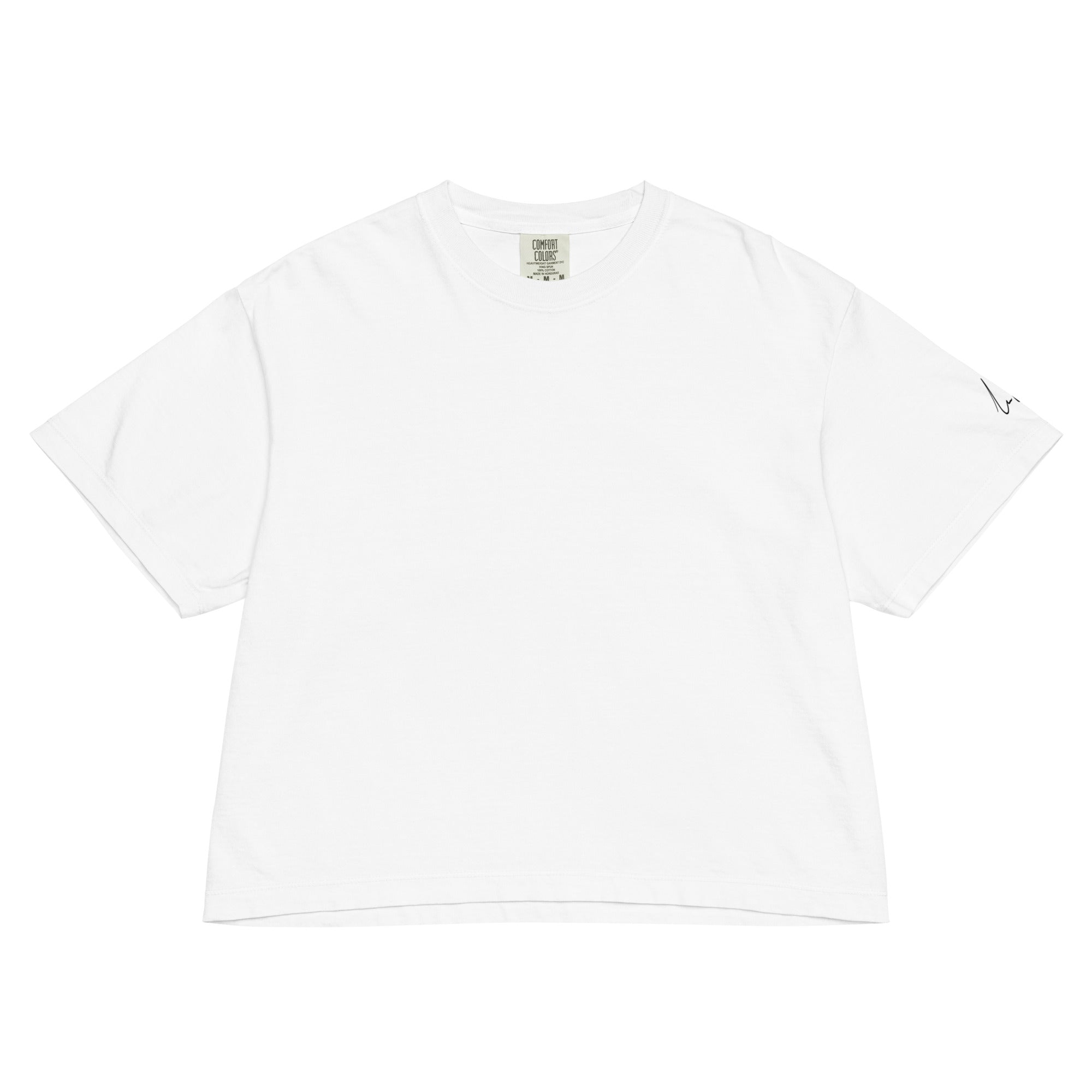 "LittleGuy" Women Crop Tee